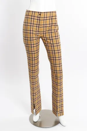 Plaid Wool Pant