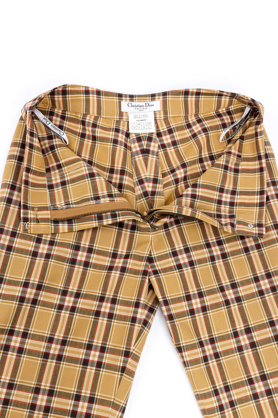 Plaid Wool Pant