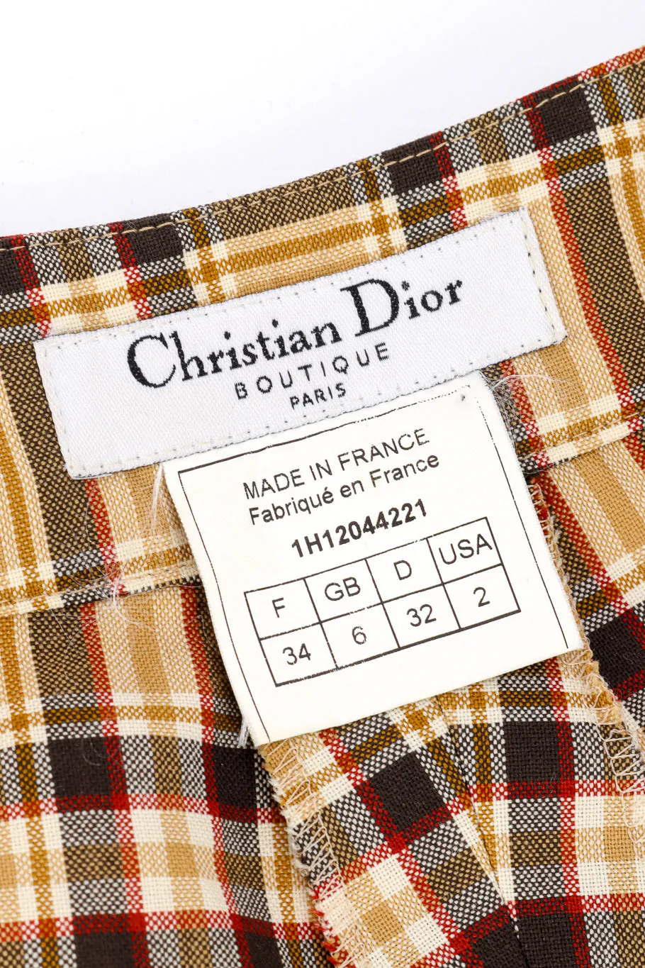 Plaid Wool Pant