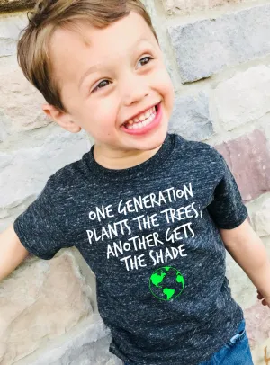 Planet Earth Shirt - Tree Shirt - Earth Day Shirt - Hipster Shirt - Nature Shirt - Earth Day Gift -  Children's Tri-Blend T-Shirt -