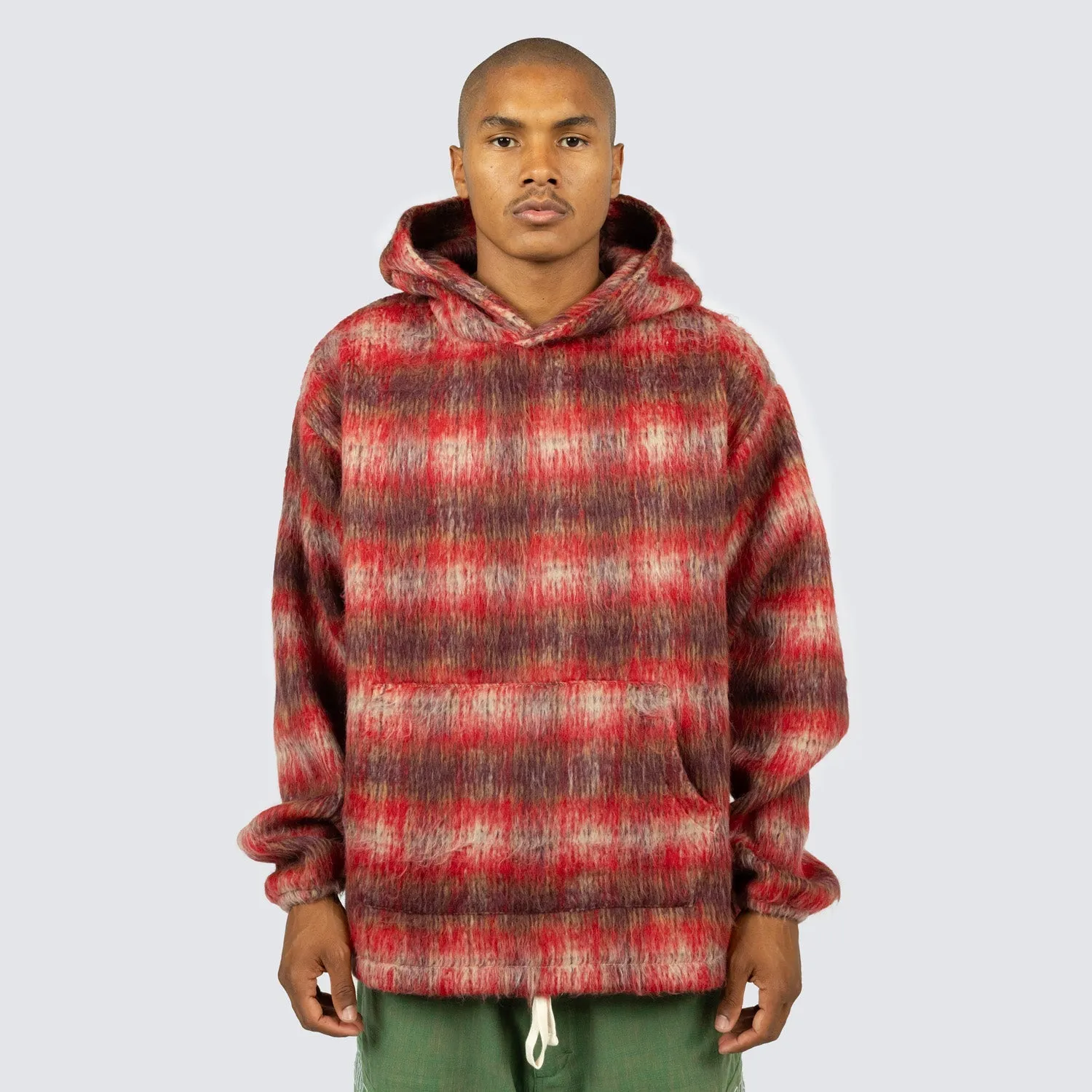 Pleasures Men Nameless Poncho Hoodie Red