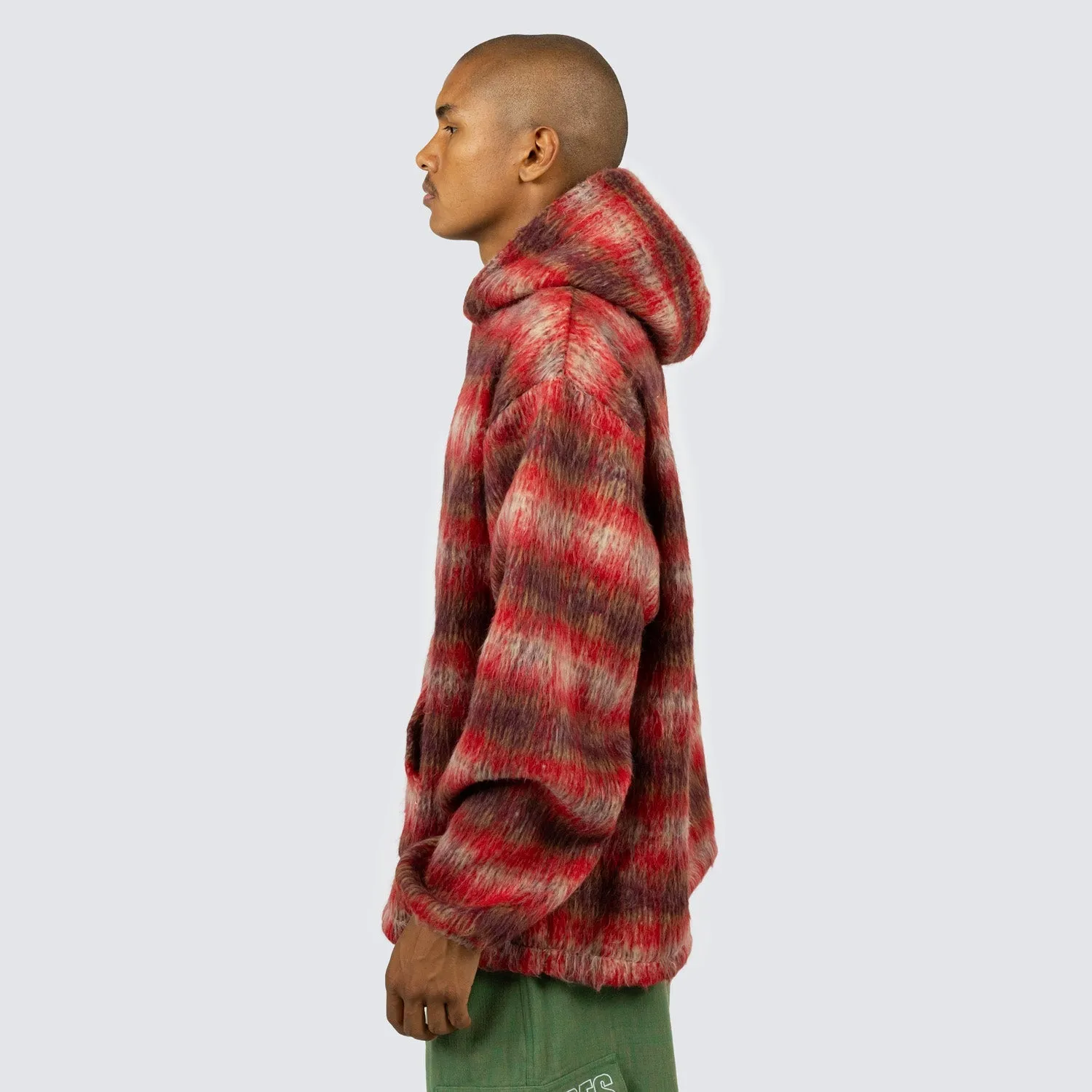 Pleasures Men Nameless Poncho Hoodie Red