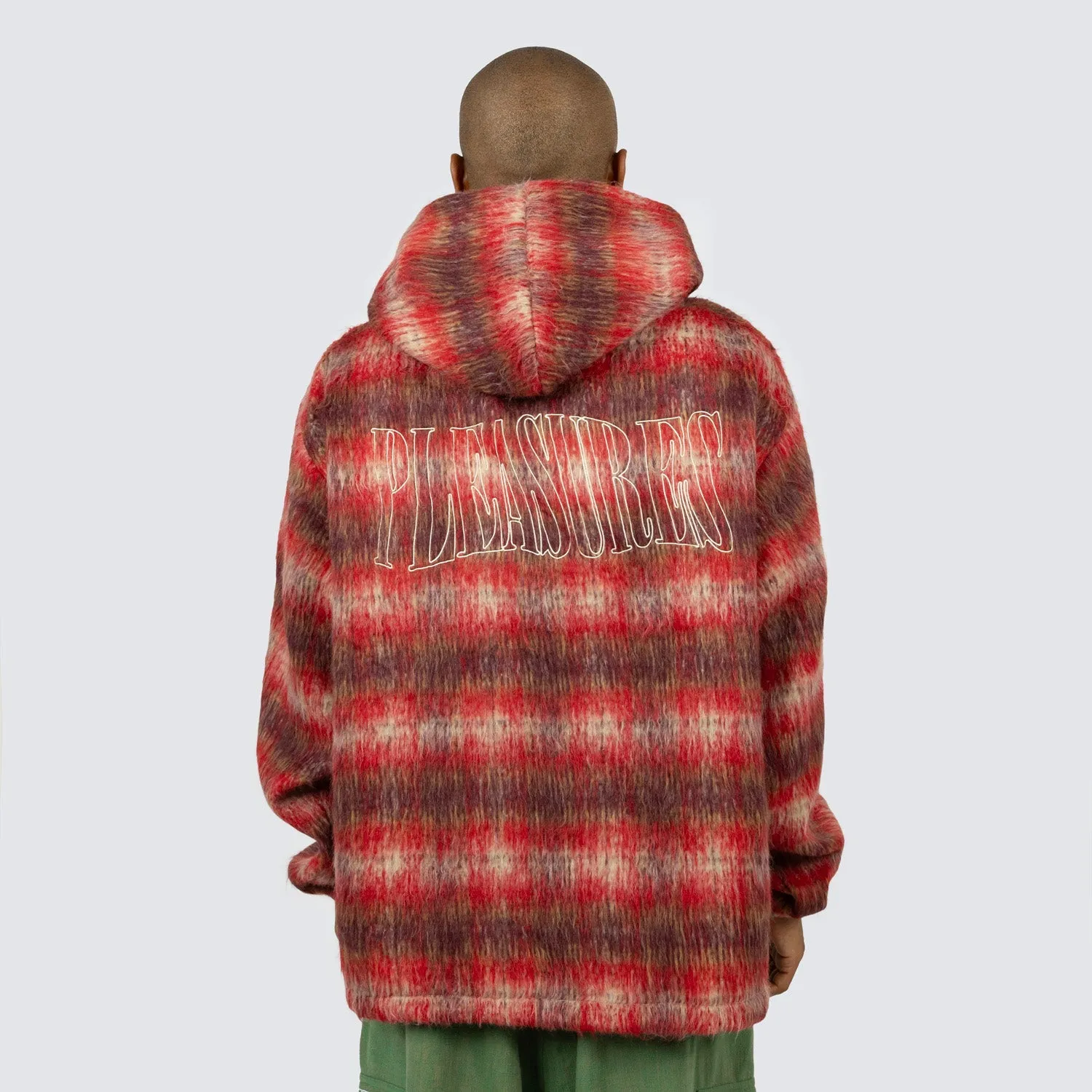 Pleasures Men Nameless Poncho Hoodie Red