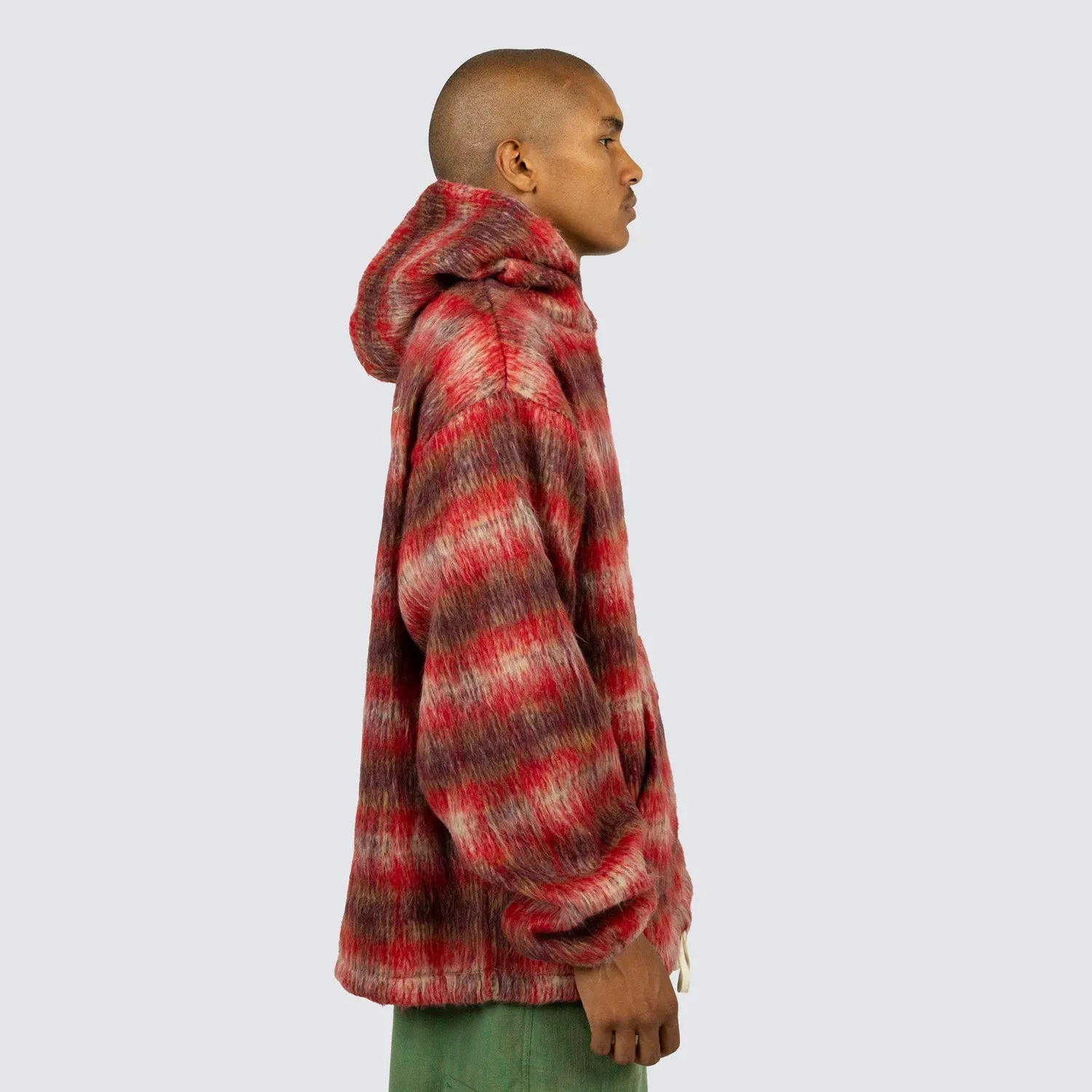 Pleasures Men Nameless Poncho Hoodie Red