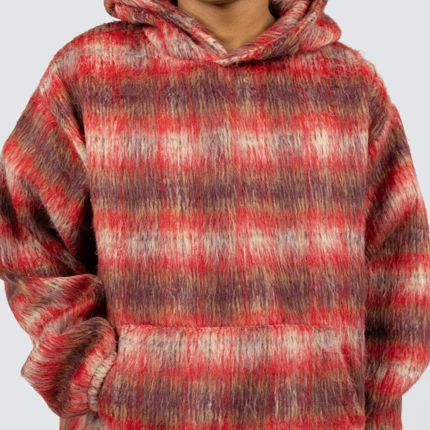 Pleasures Men Nameless Poncho Hoodie Red