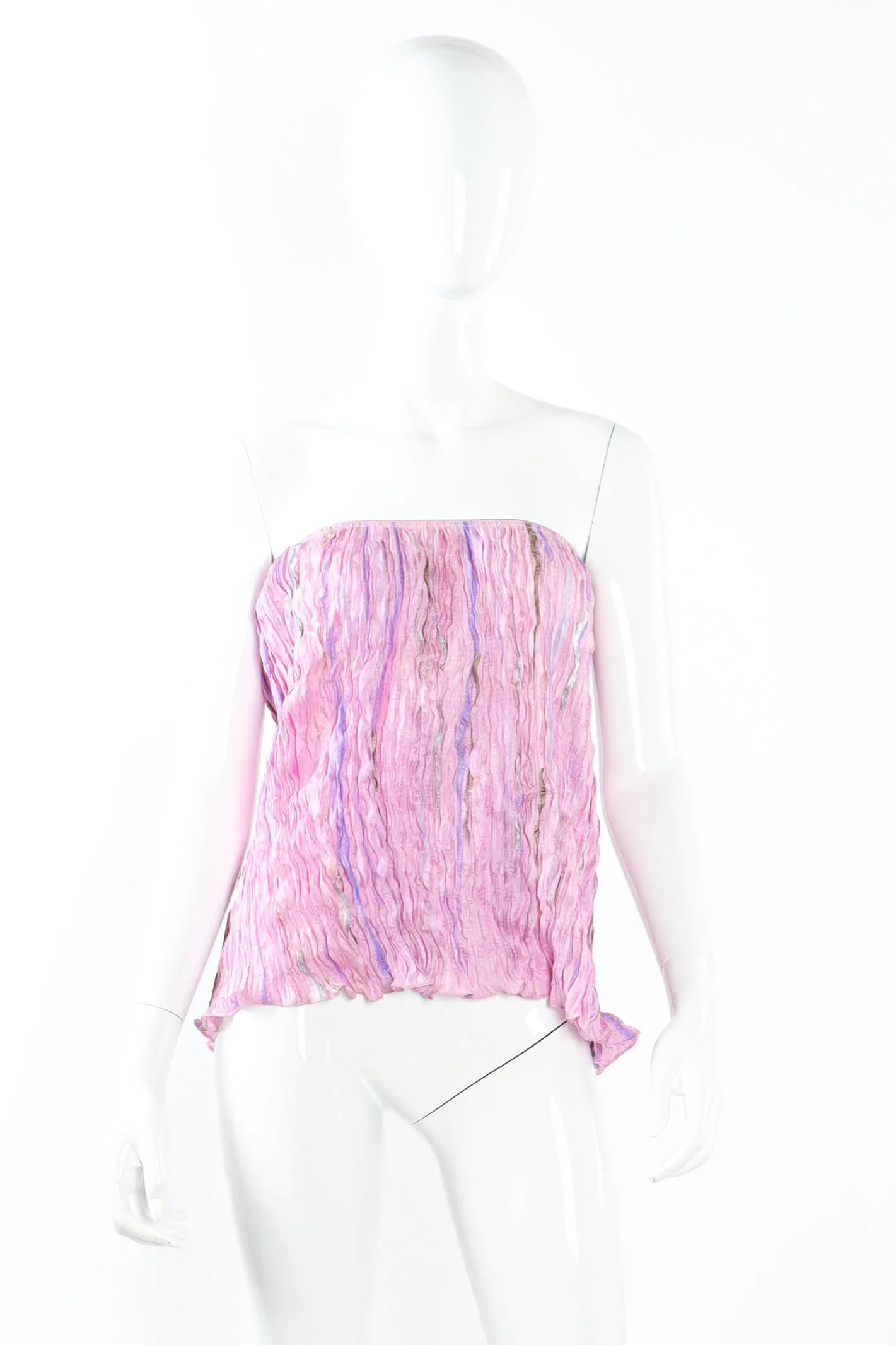 Pleated Mirage Top & Skirt Set