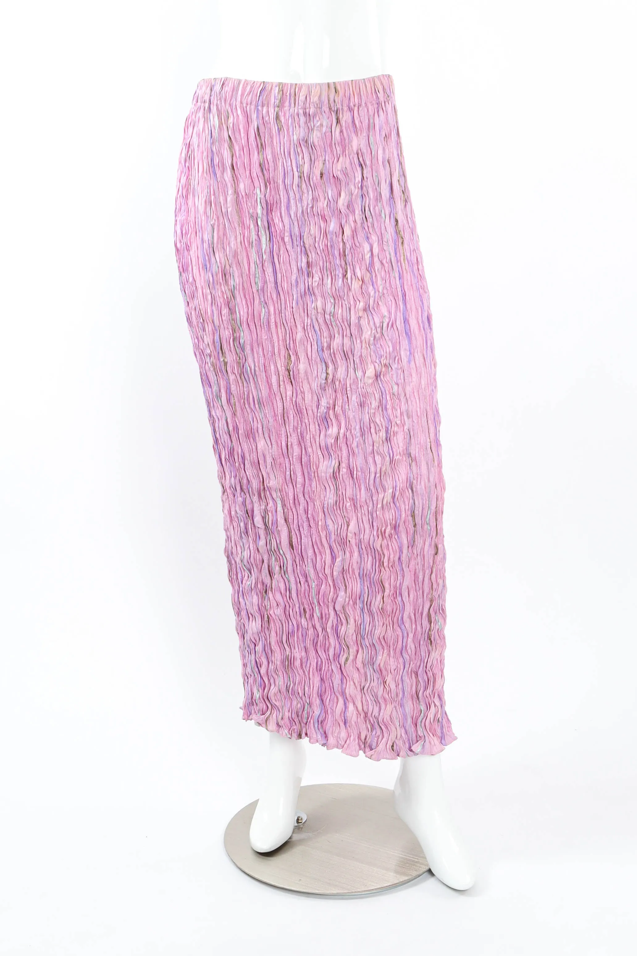 Pleated Mirage Top & Skirt Set