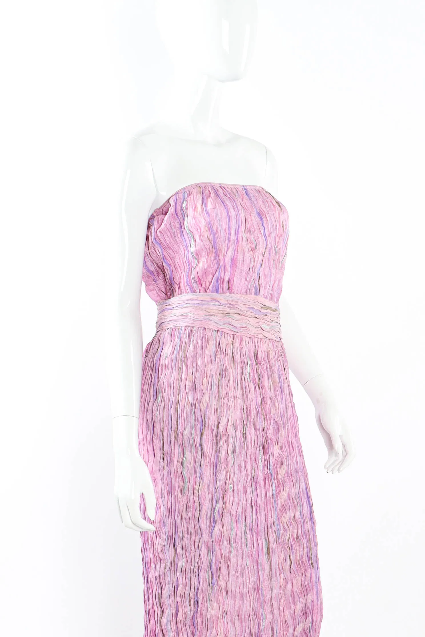 Pleated Mirage Top & Skirt Set