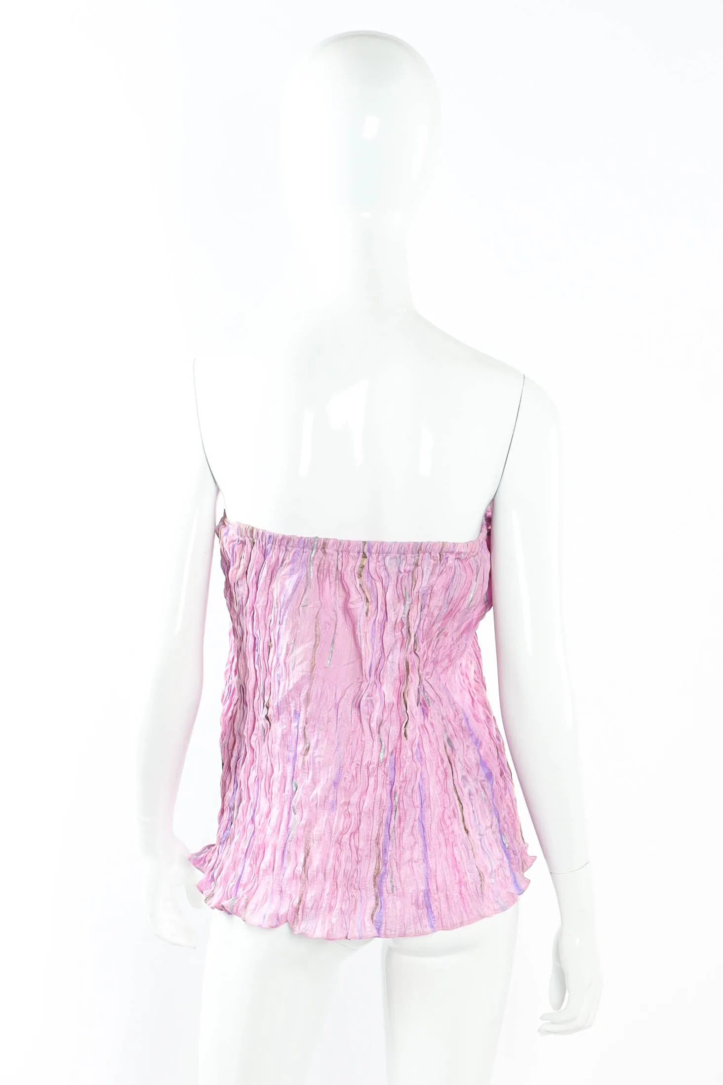 Pleated Mirage Top & Skirt Set