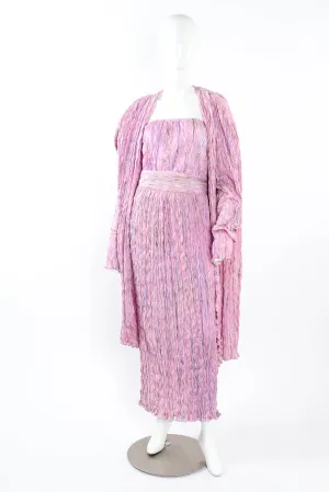 Pleated Mirage Top & Skirt Set