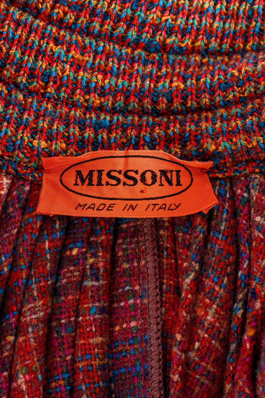 Pleated Plaid Wool Cape