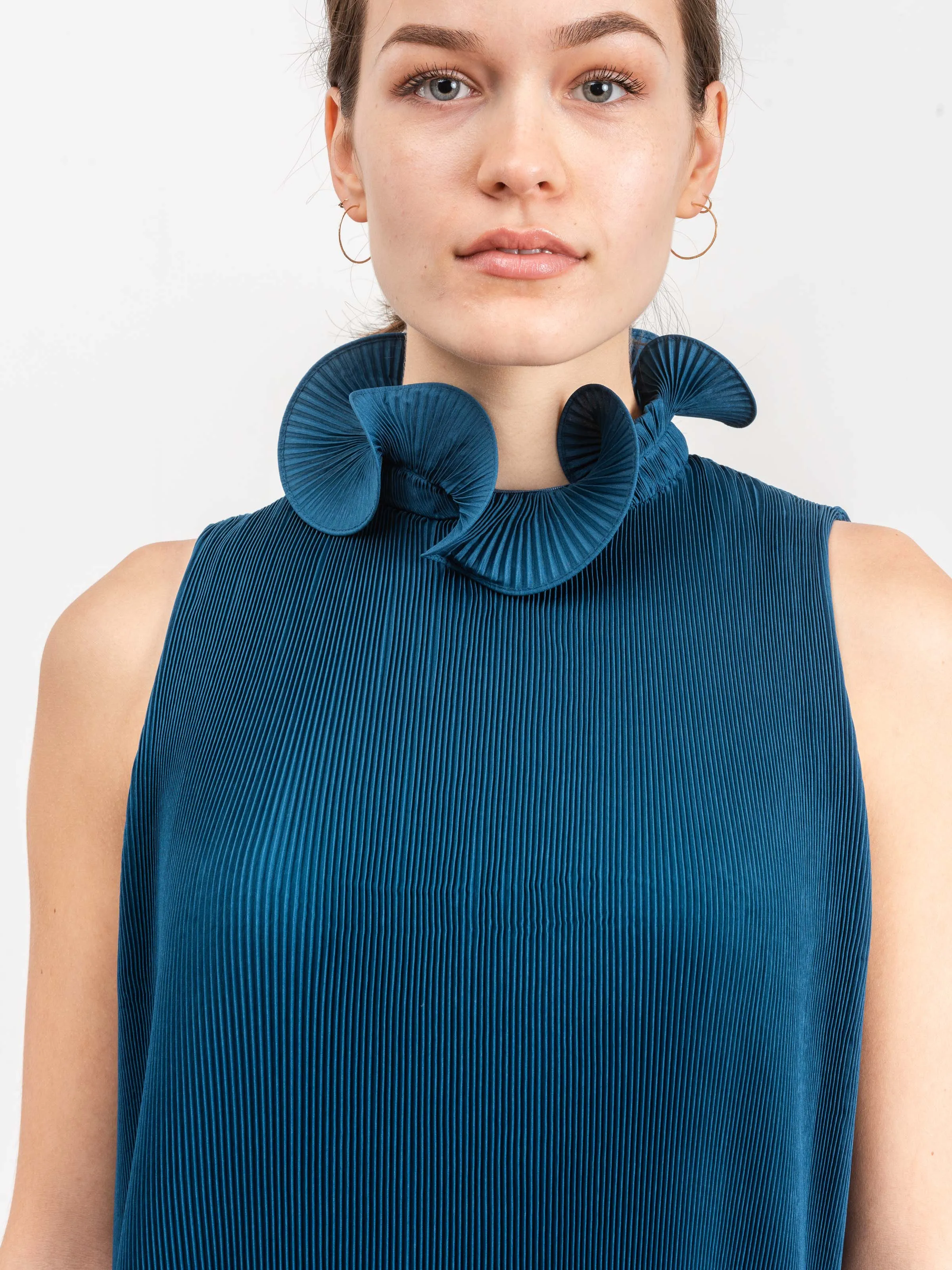 pleated short dress