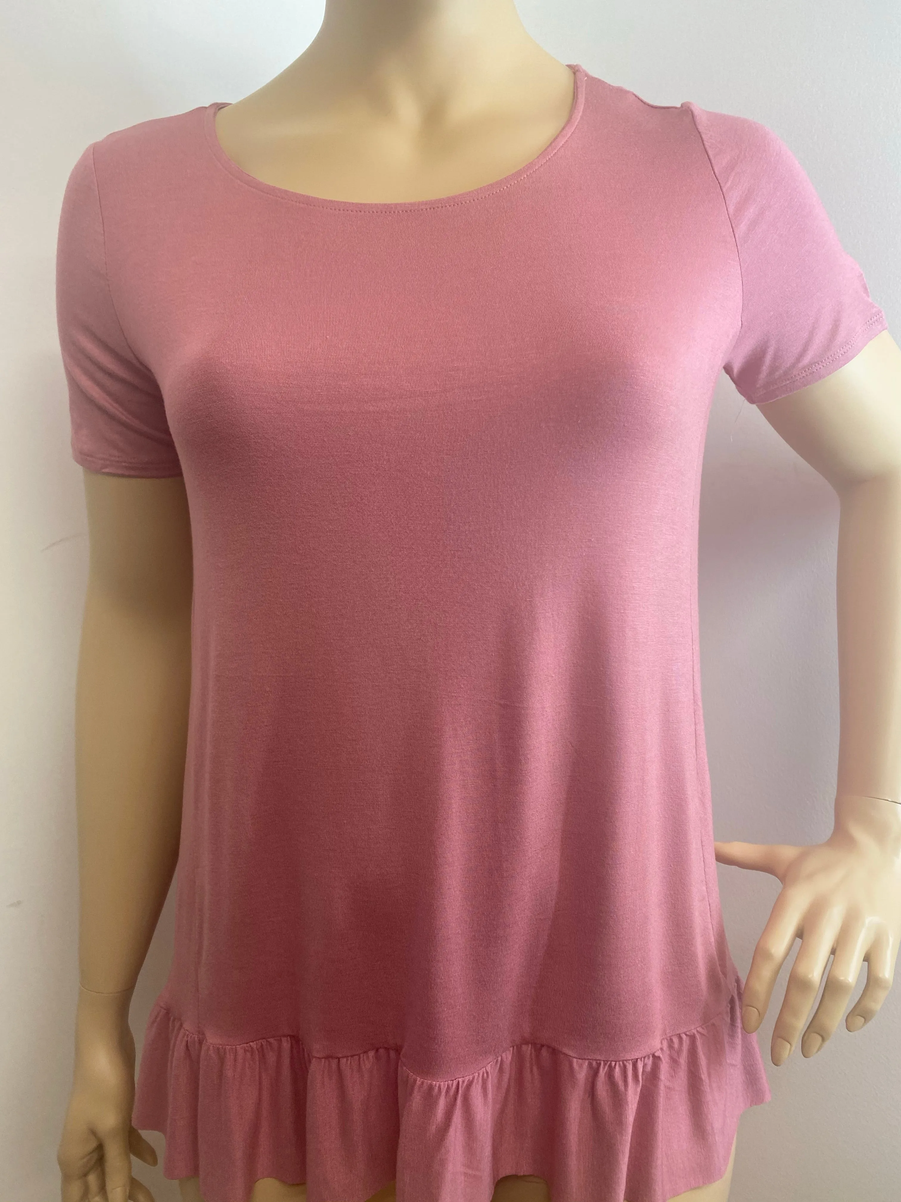 Plus Size Ruffled Hem Tunic