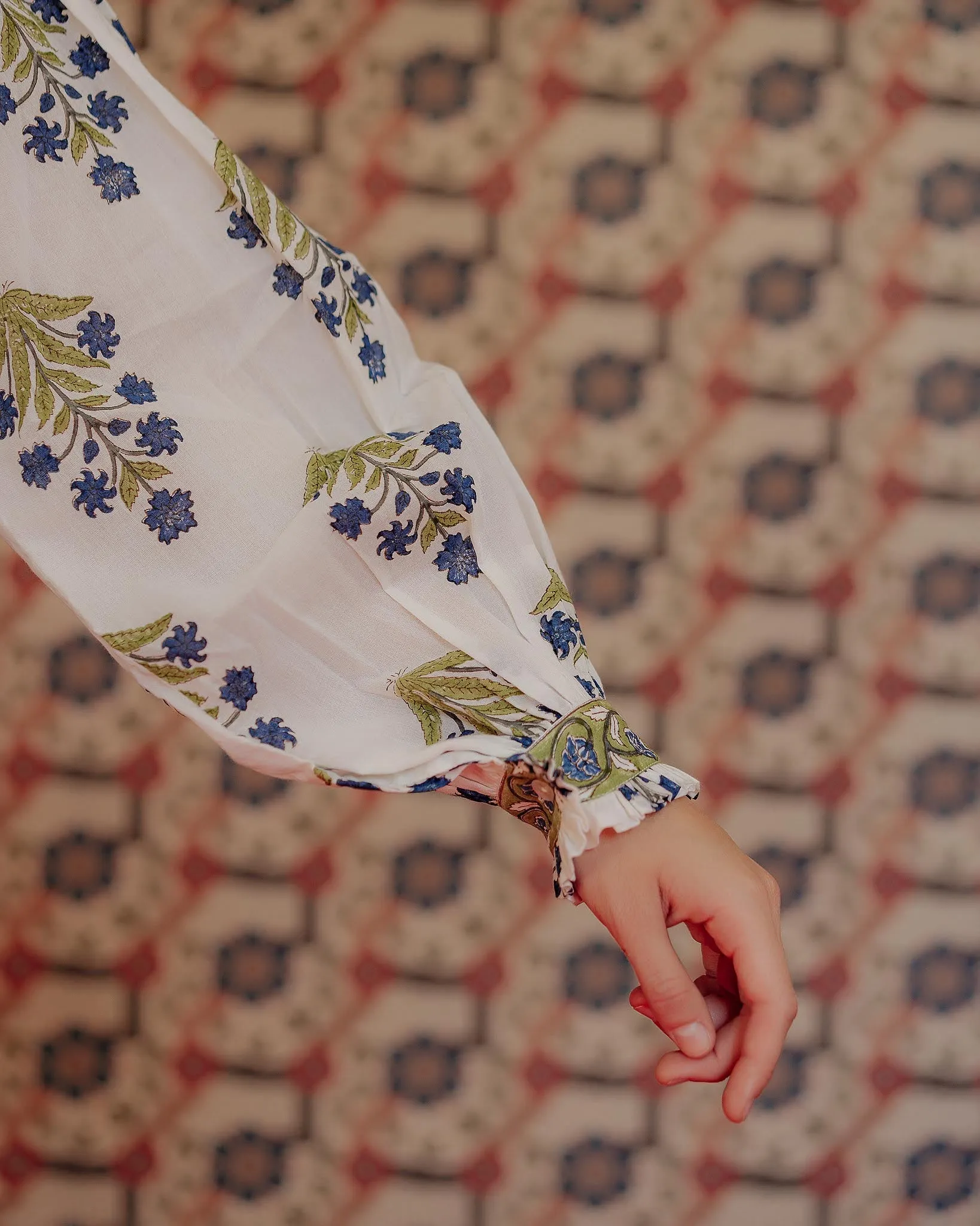 Poet Chartreuse Bloom Blouse