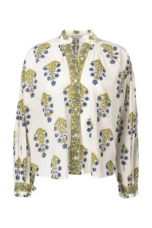 Poet Chartreuse Bloom Blouse