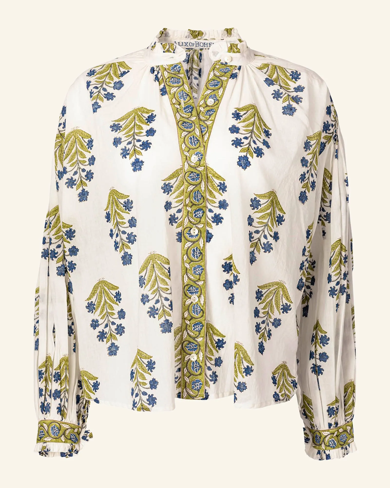 Poet Chartreuse Bloom Blouse
