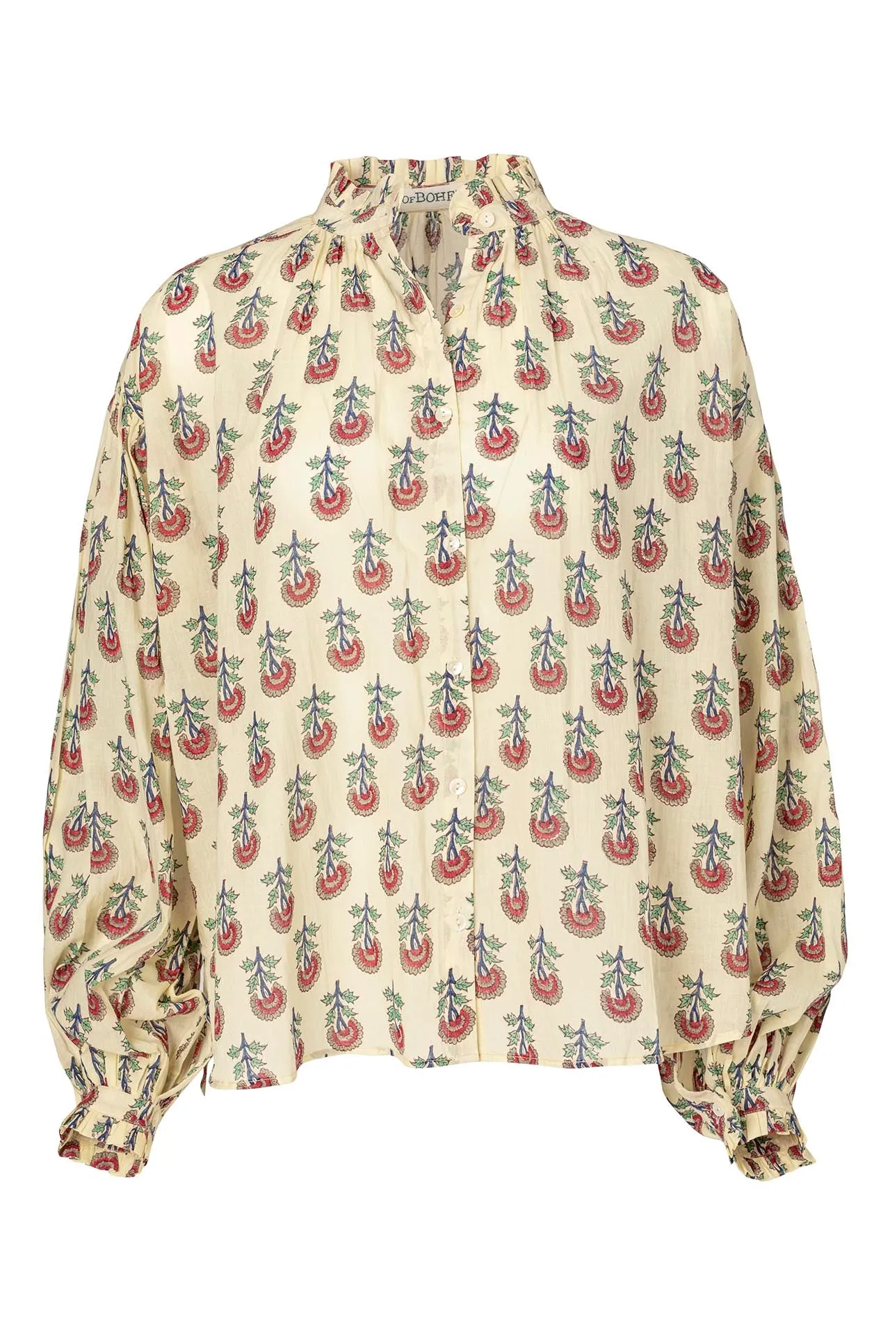 Poet Ivory Rose Blouse