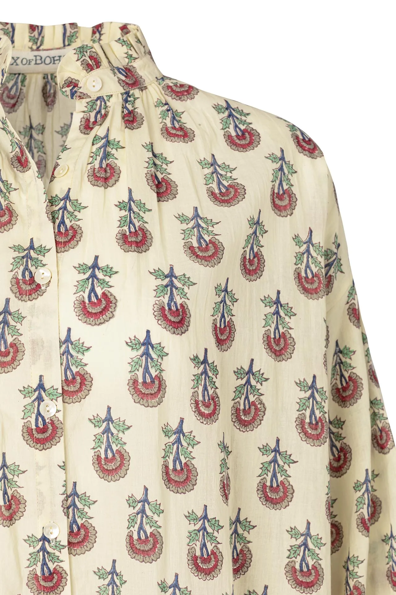 Poet Ivory Rose Blouse