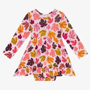 Posh Peanut Autumn L/S Ruffled Bodysuit Dress