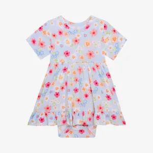 Posh Peanut Carissa Short Sleeve Ruffled Bodysuit Dress