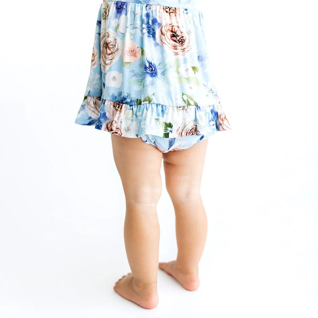 Posh Peanut Frostine L/S Ruffled Bodysuit Dress