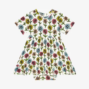 Posh Peanut Maya Lynn Short Sleeve Ruffled Bodysuit Dress