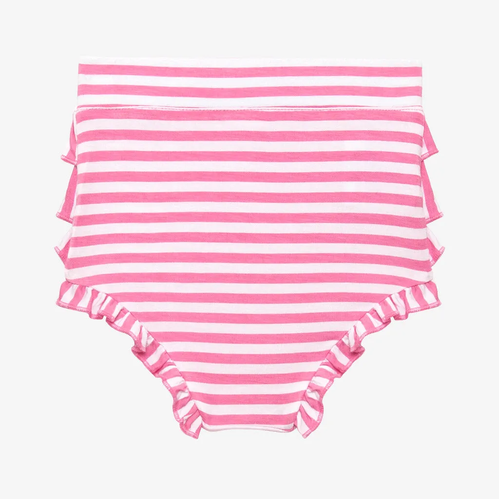 Posh Peanut Samantha S/S Basic Peplum Top & Bloomer Set