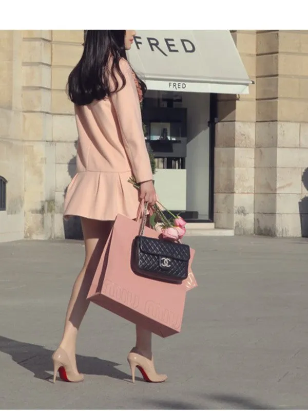 pretty in pink coat