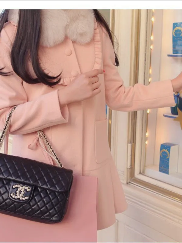 pretty in pink coat