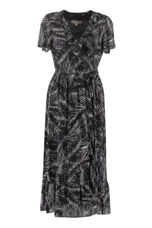 Printed georgette dress
