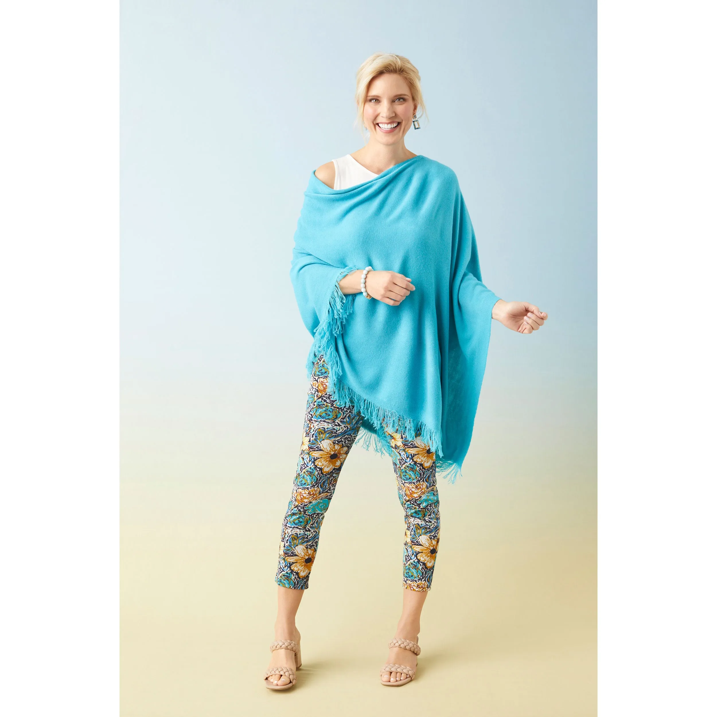 Printed Jasmine Capri Zip Pocket Leggings