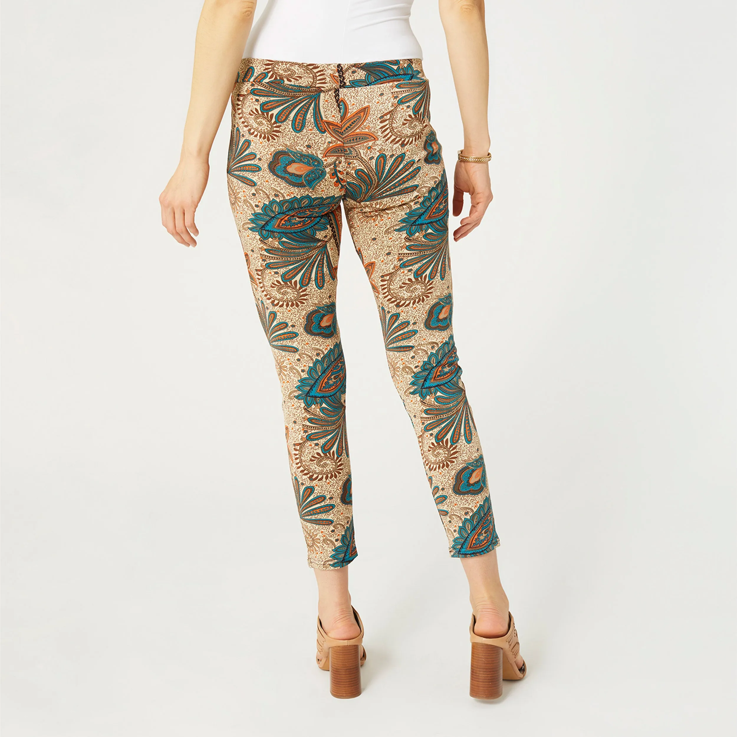 Printed Jasmine Zip Pocket Leggings - Final Sale