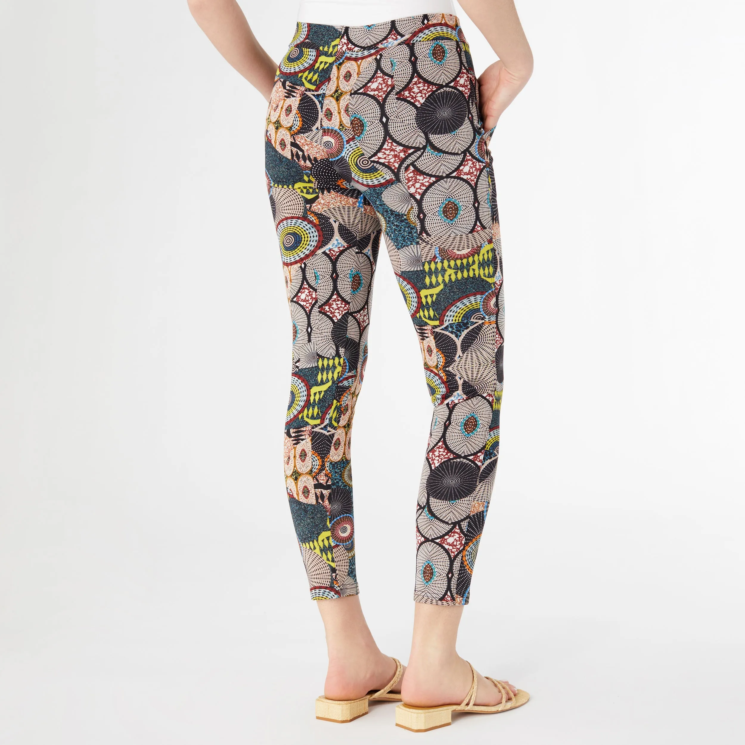 Printed Jasmine Zip Pocket Leggings