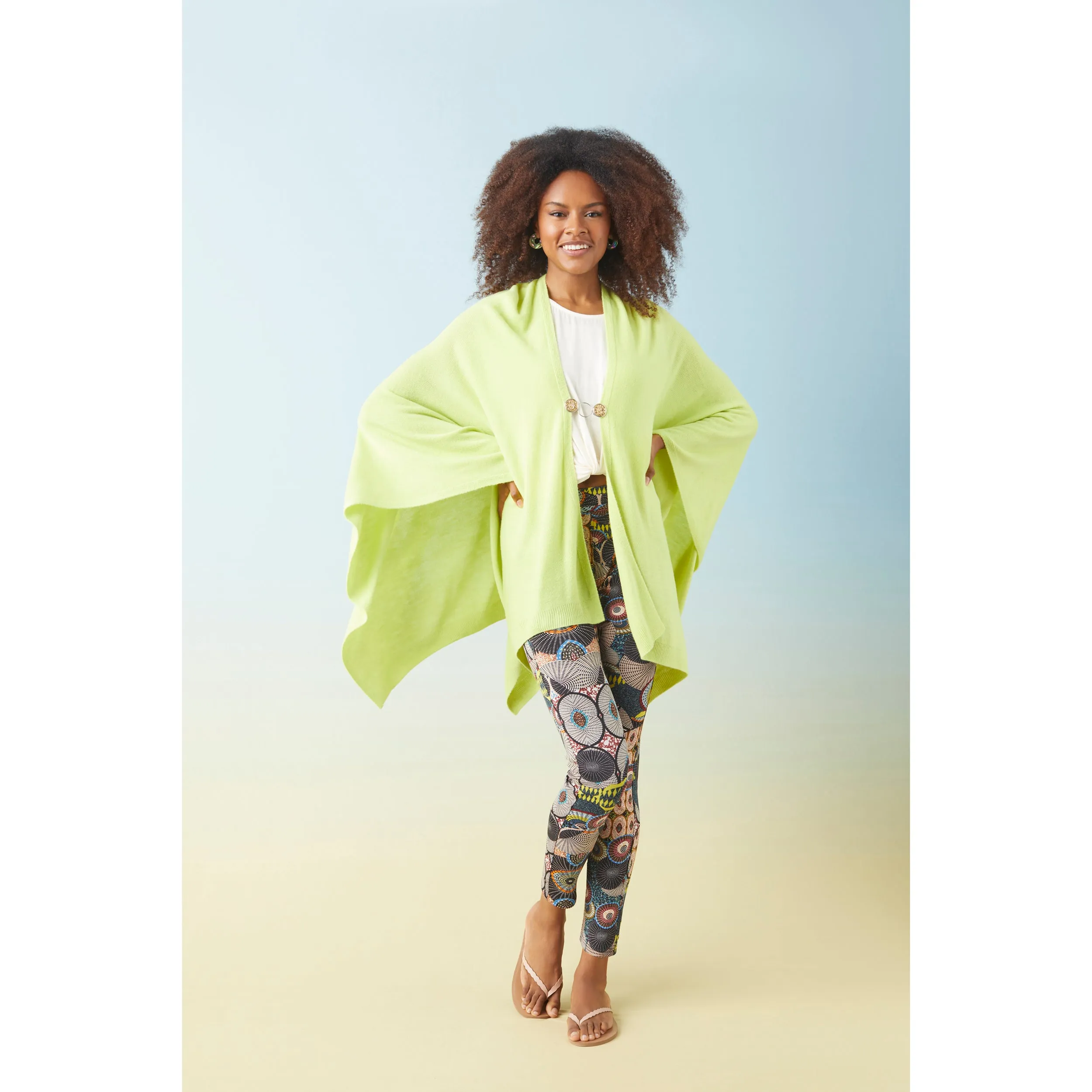 Printed Jasmine Zip Pocket Leggings