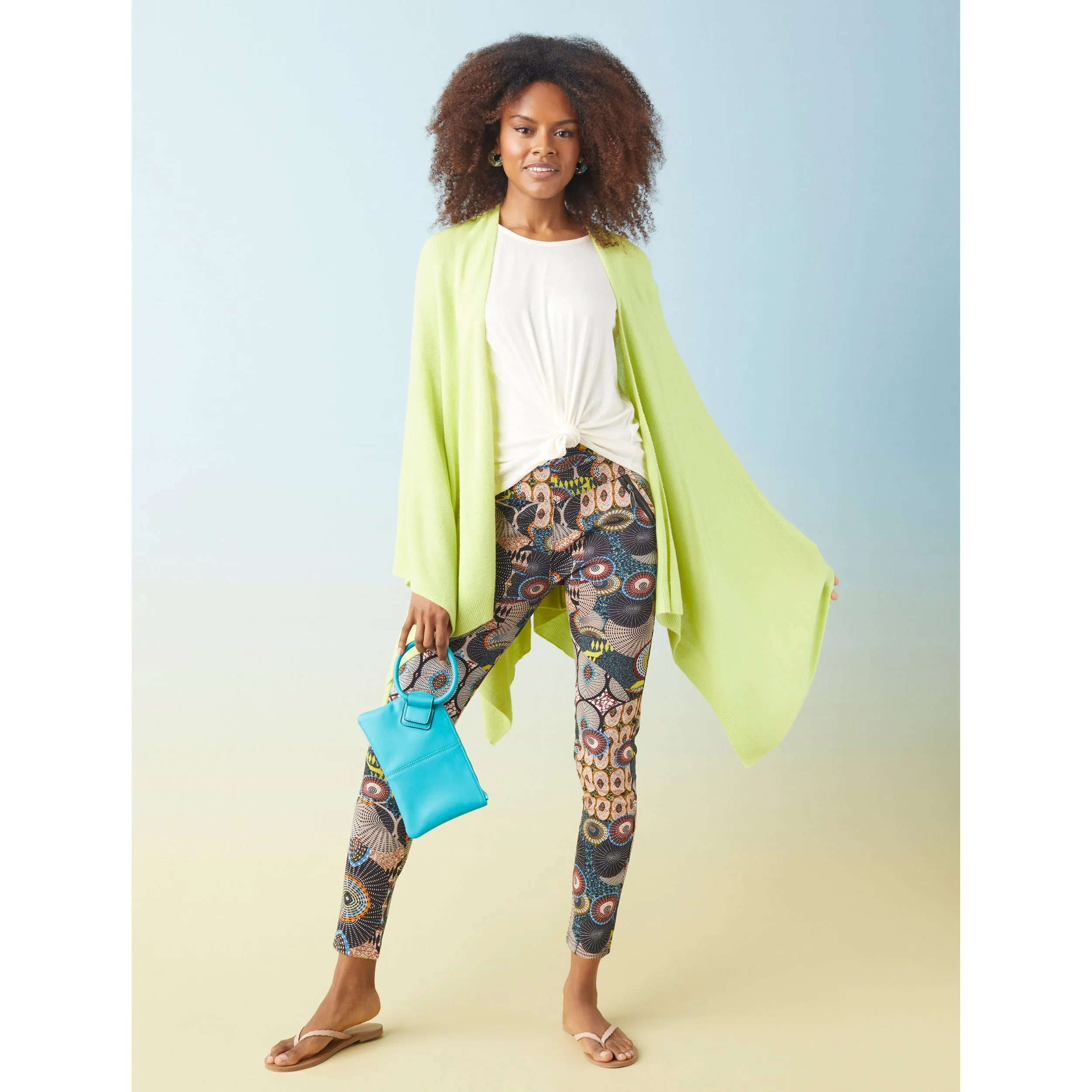 Printed Jasmine Zip Pocket Leggings