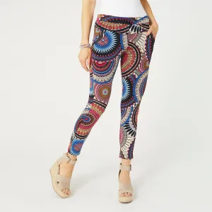 Printed Jasmine Zip Pocket Leggings