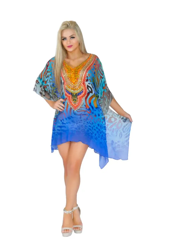Printed ponchos / pack of 4