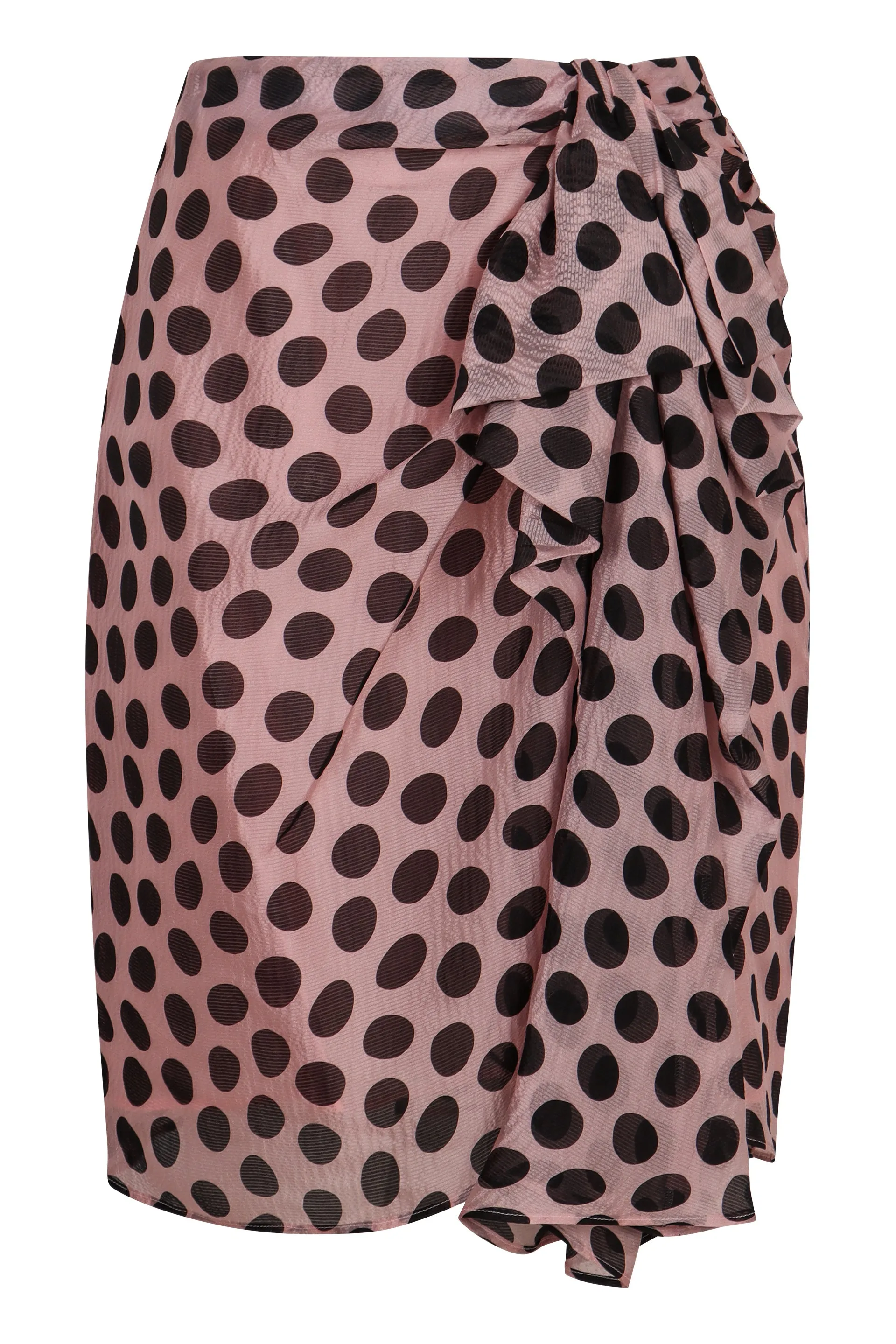 Printed silk skirt