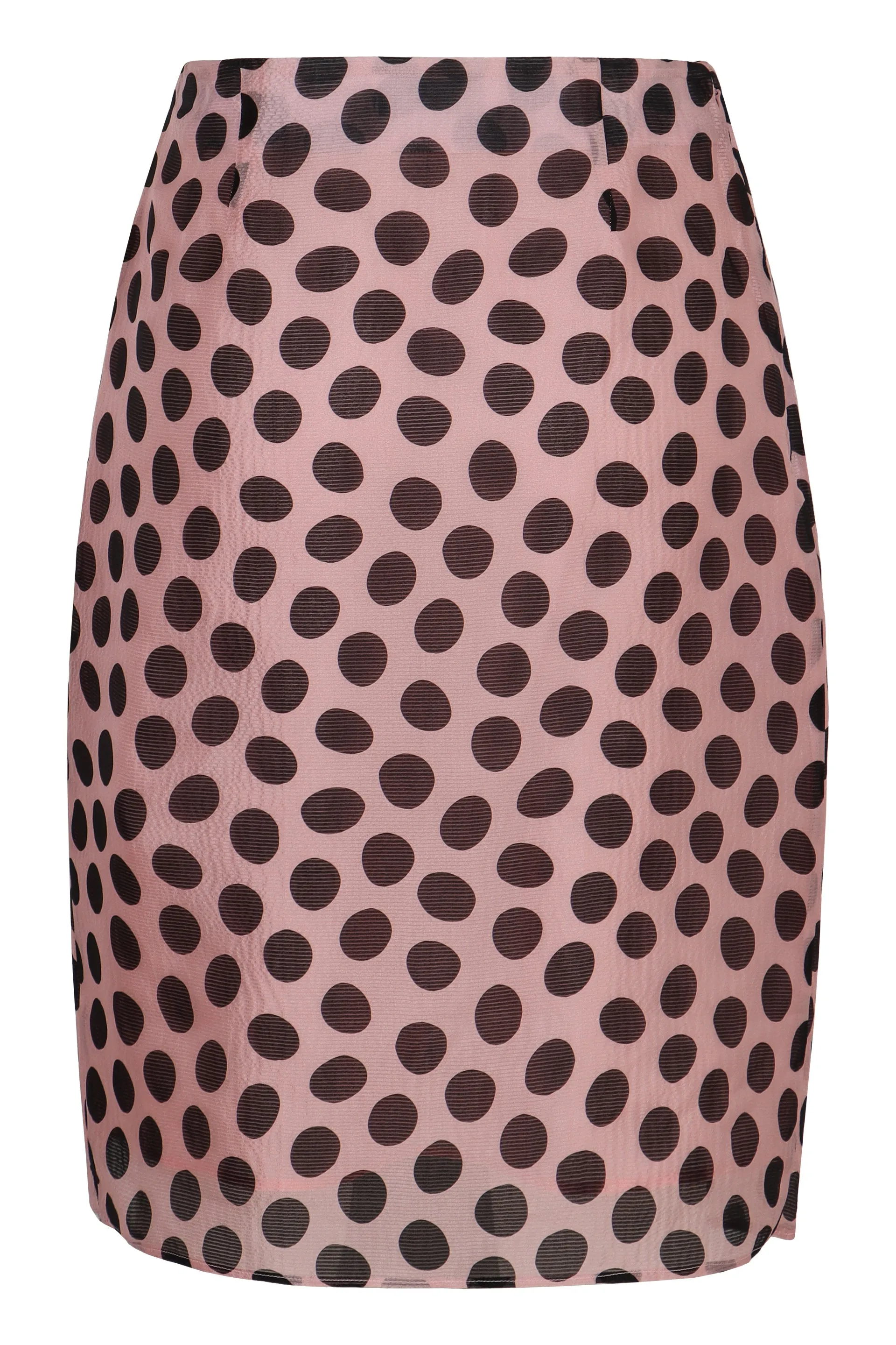Printed silk skirt