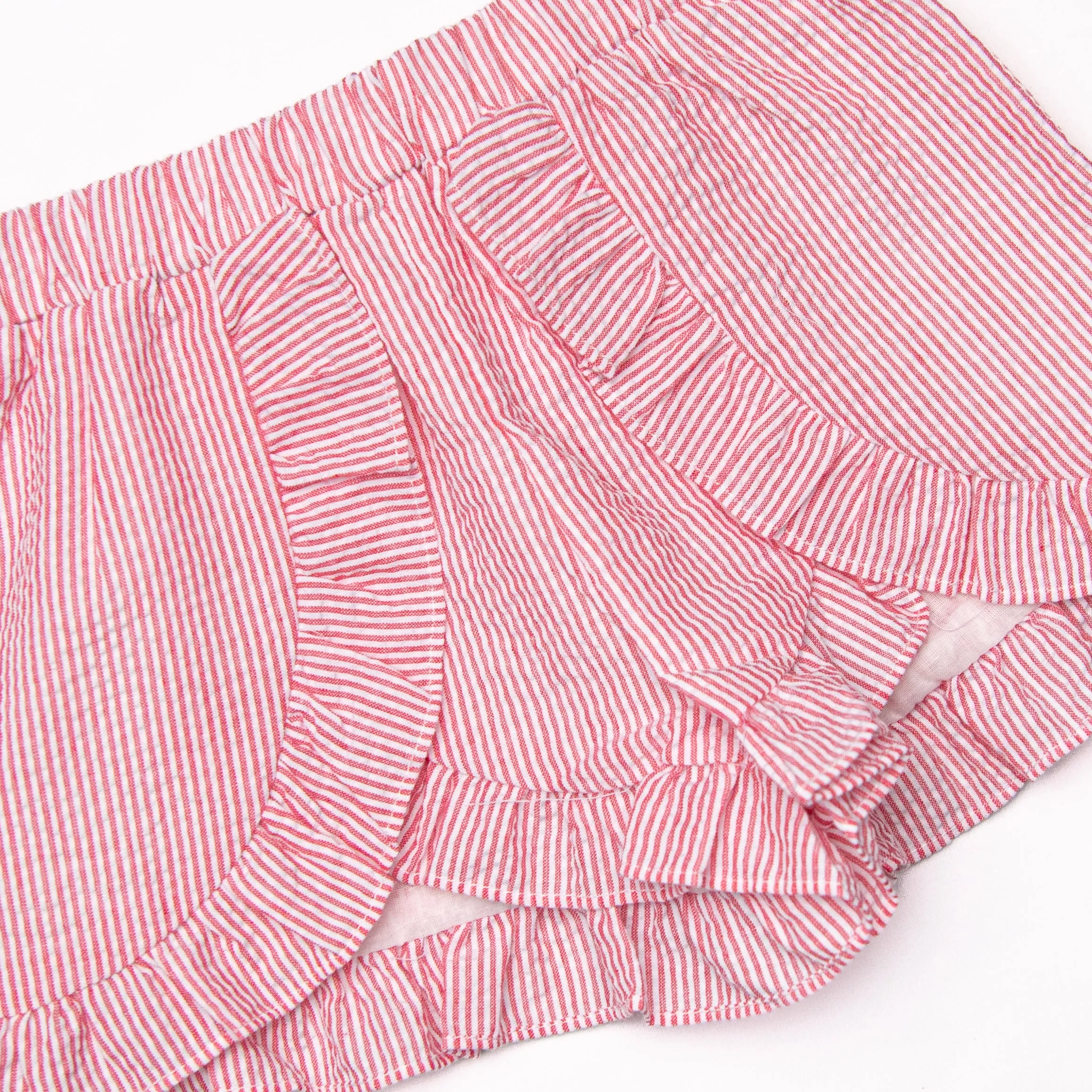 Proudly Patriotic Ruffle Short Set, Red