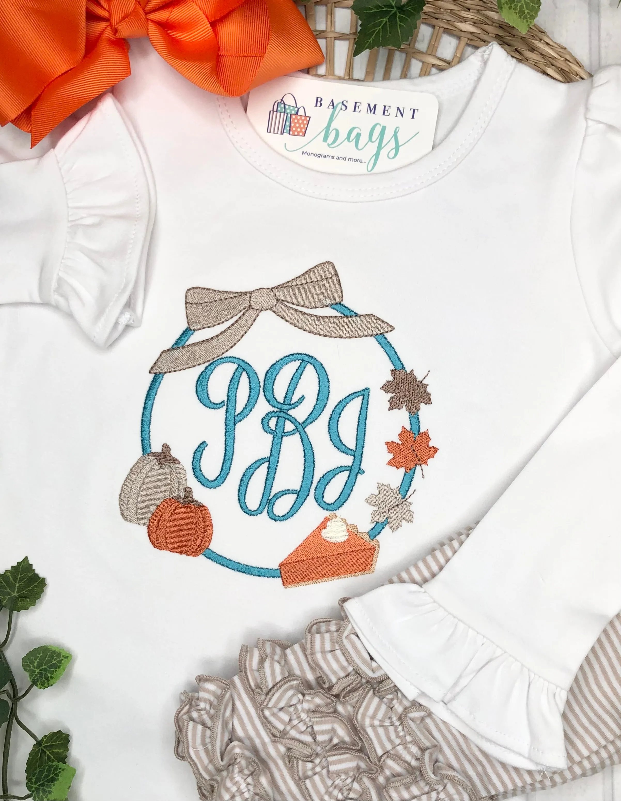 Pumpkin Pie Monogram Frame