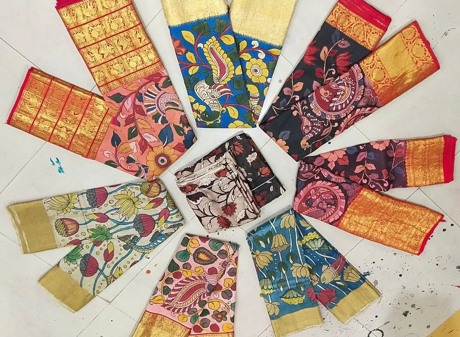 Pure kanchi pen kalamkari Saree in kanchi border | kanchi saree | Authentic pattu Saree | Handloom Saree | pattu saree