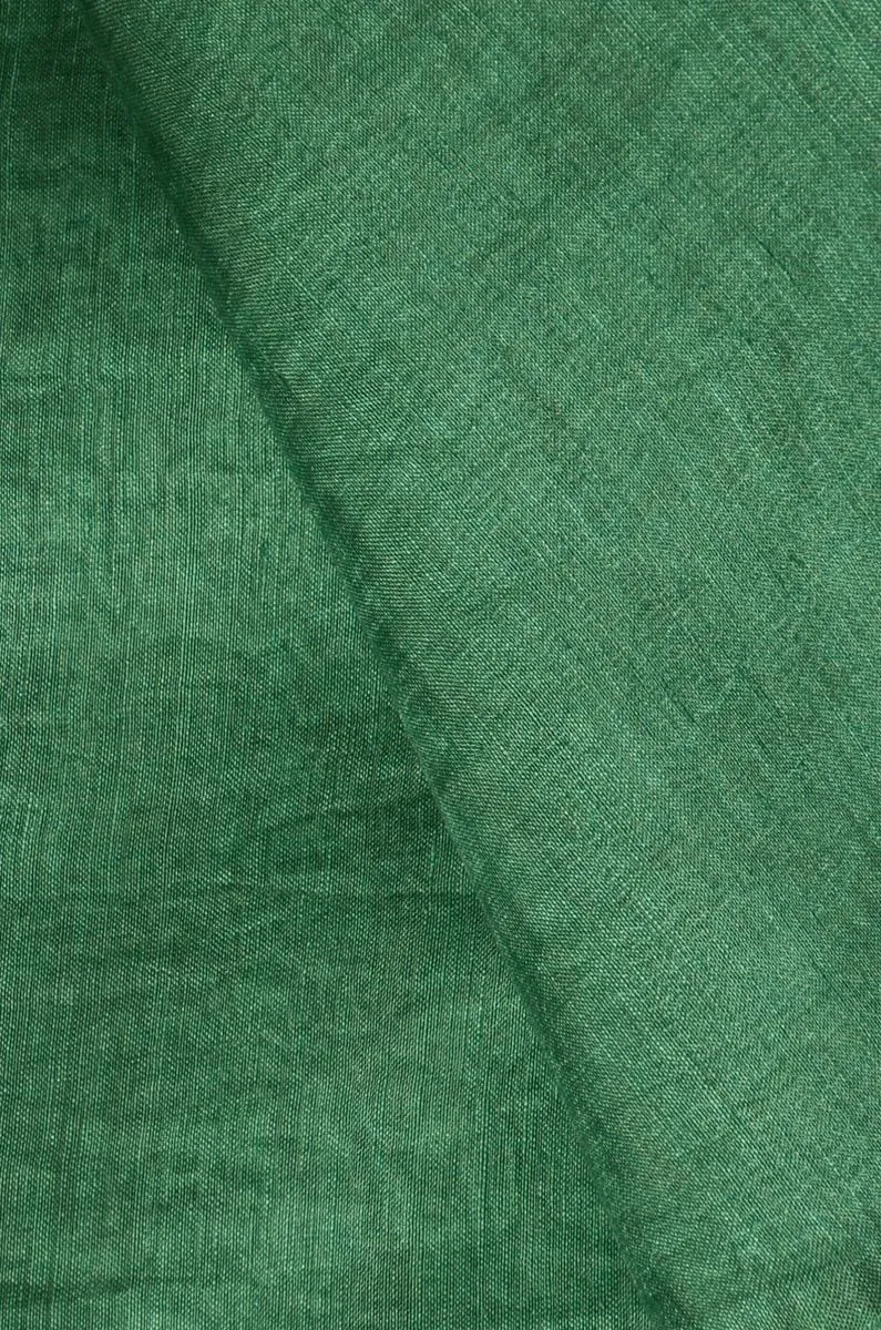 Pure Yarn Dyed Handloom Silk Linen Fabric