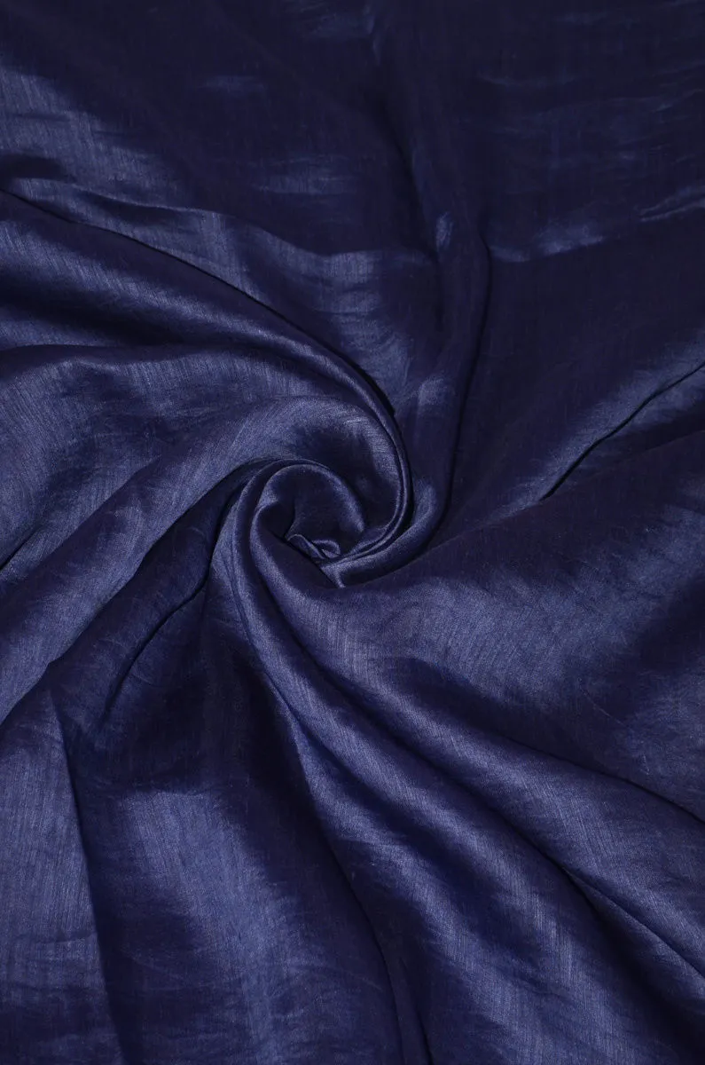 Pure Yarn Dyed Handloom Silk Linen Fabric