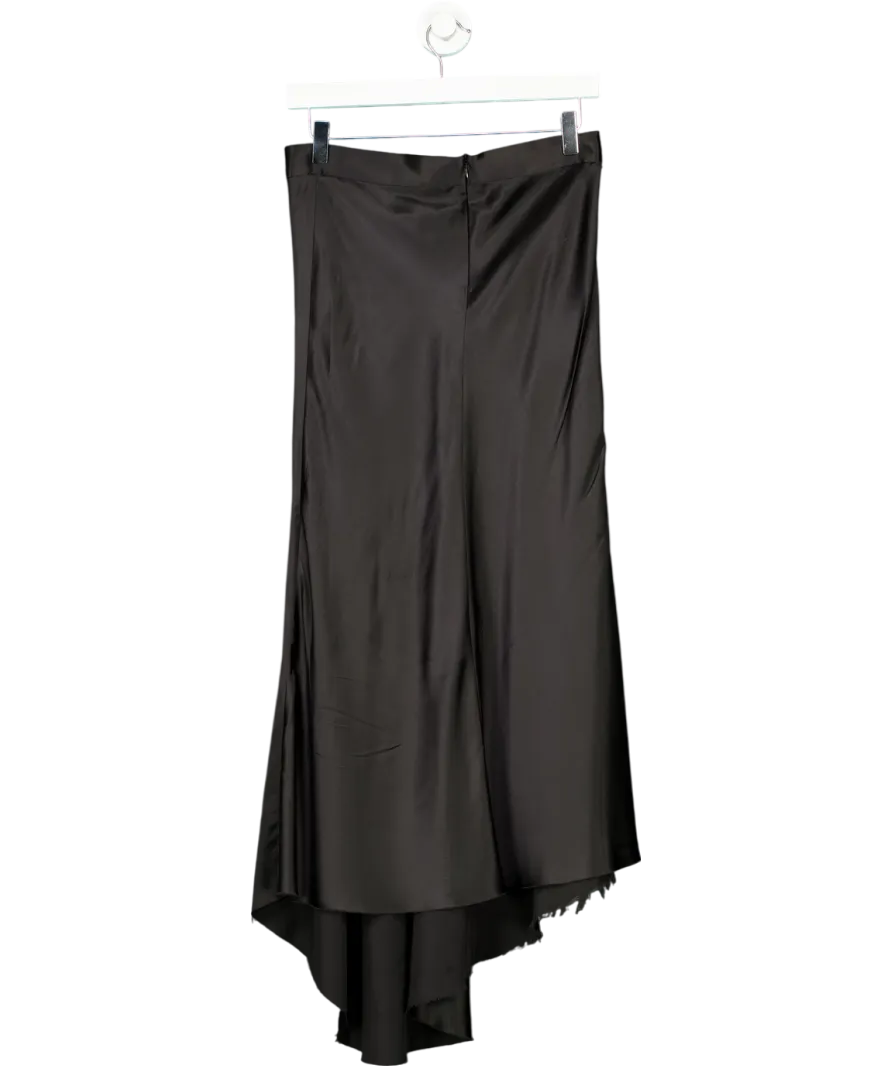 Raey Black Silk Slip Skirt UK 6