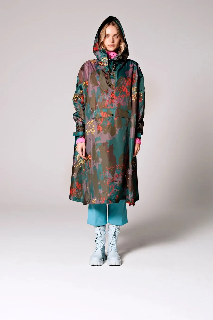 Rainkiss Rain Poncho Digi Forest Camo