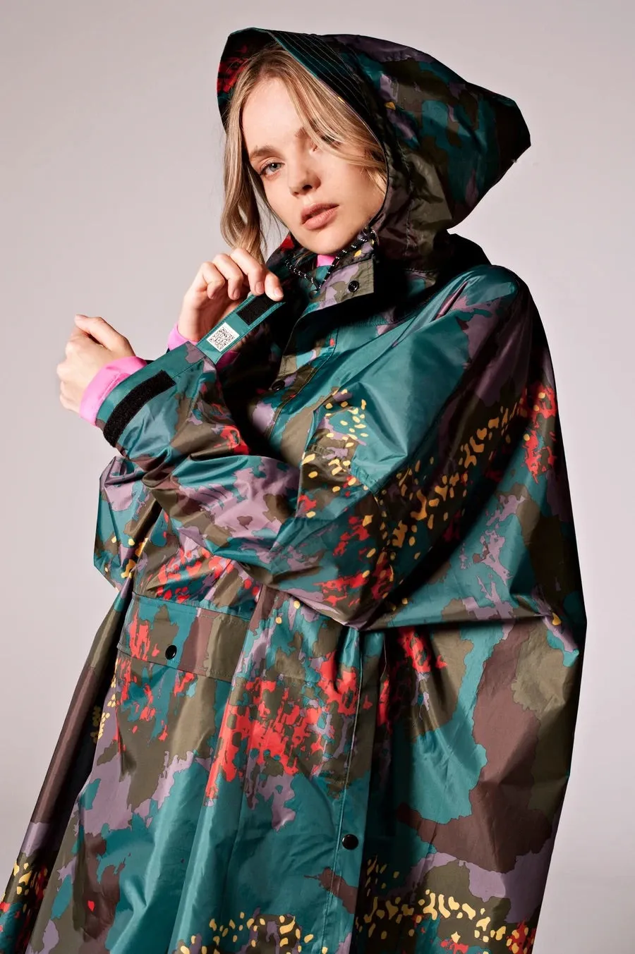 Rainkiss Rain Poncho Digi Forest Camo