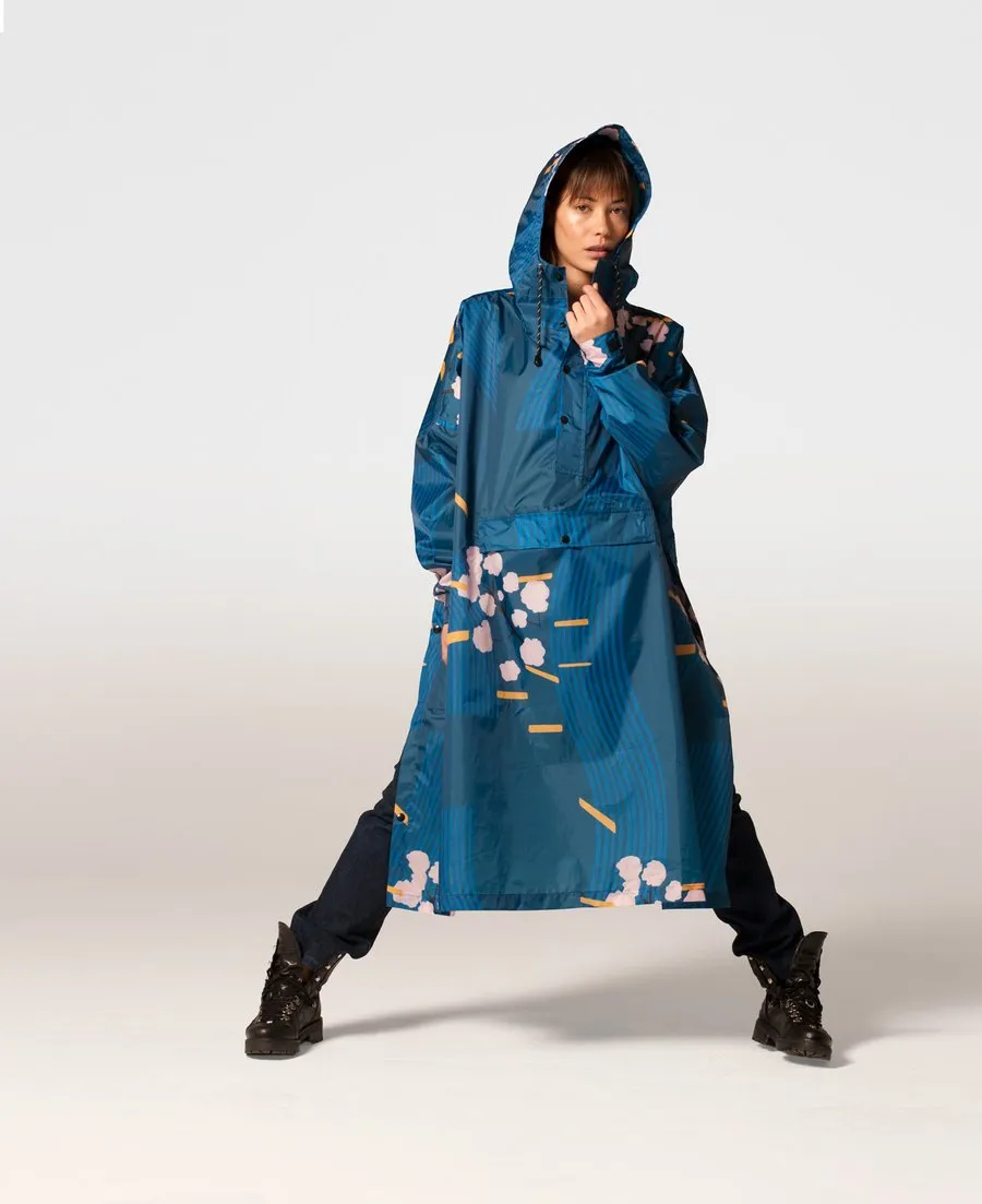 Rainkiss Rain Poncho Japanese Blossom