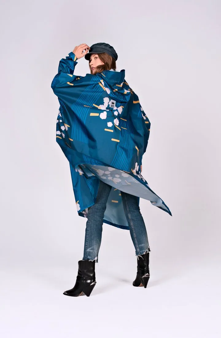 Rainkiss Rain Poncho Japanese Blossom