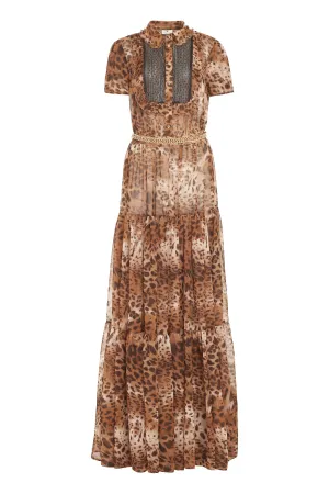 Red Carpet printed maxi dress